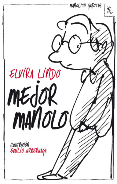 Portada de 'Mejor Manolo', en la que aparece el protagonista titular, un ahora adolescente con gafas, en un dibujo bastante simplificado.